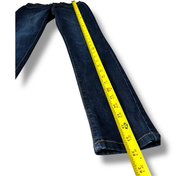 Banana Republic Dark Blue Low Waisted Straight Leg Skinny Jeans - Picture 2 of 12